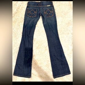 Frankie B Rare vintage women denim embelleshed jeans Low rise size 2
